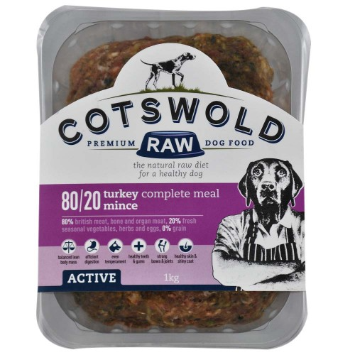 80/20 ACTIVE – TURKEY MINCE 1KG